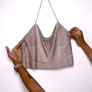 Sparkling Chainmail Crop Top